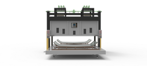 Automatic & single cavity thermal bending furnace with double station for bus windshield