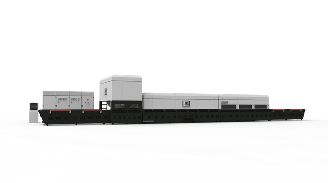 Bi-direction combination flat & bent glass tempering furnace with various curvature