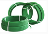 Polyurethane O ring shape green round rubber transmission driving belt for ceramic roller of glass tempering furnace with 6mm 8mm 10mm diameter