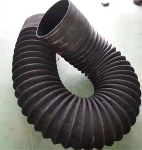 110mm 4 inch diameter flexible air pipe hoses with kevlar fiber cloth at outside for bending section of automotive glass bending tempering furnace.