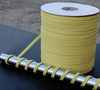 High-strength Flat Yellow Kevlar Rope for Glass Tempering Line