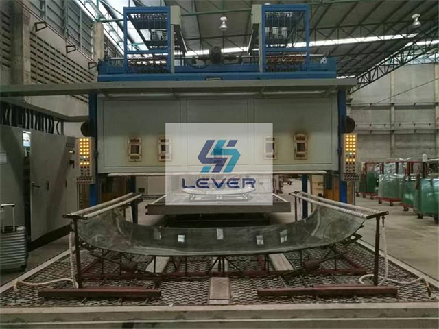 3000x2000mm thermal bent bus windshield bending furnace with mould