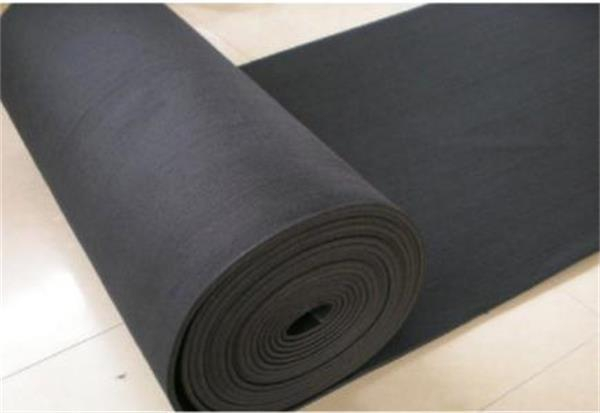 Wear resistant 4mm thickness black felt carpet for glass cutting breaking table & Rotating knife cutting machine