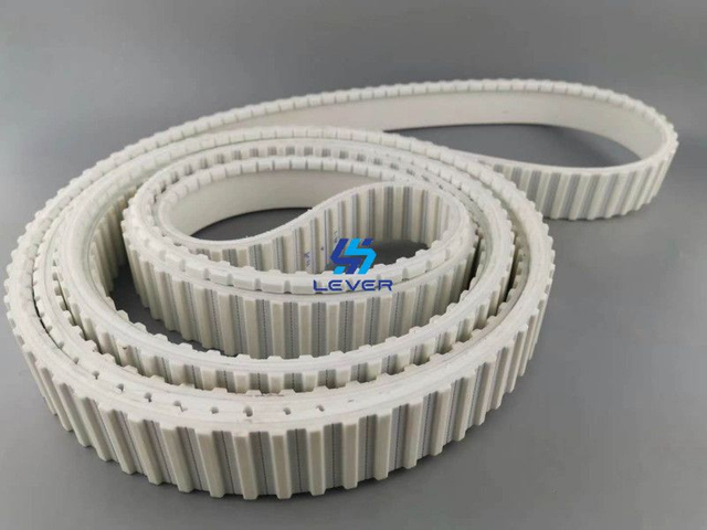 75AT20-8420+3T 50AT20-8100+4PU Red And White Color Timing Belts of Glass Straight Line Double Edging Edger Machine 